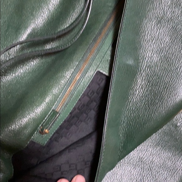 Gucci green bag with gold hardware messenger - Picture 4 of 9